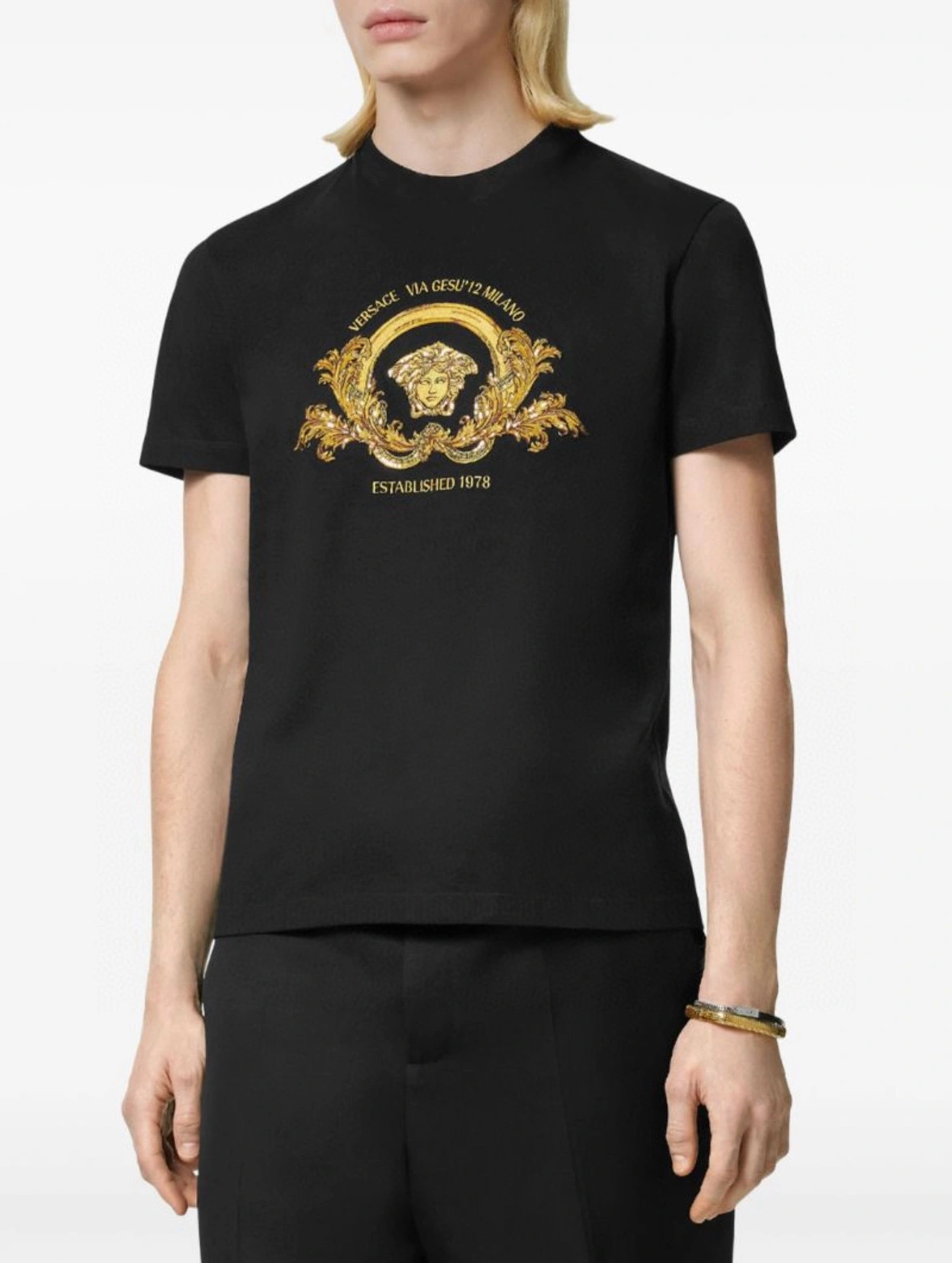 wg.luxury- V5rs135 embroidery Slim Fit Cotton 2colour item:E-F501C1104-2